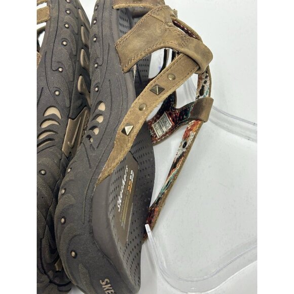 Skechers Brown Strappy Studded Women's Sandals - Picture 8 of 11